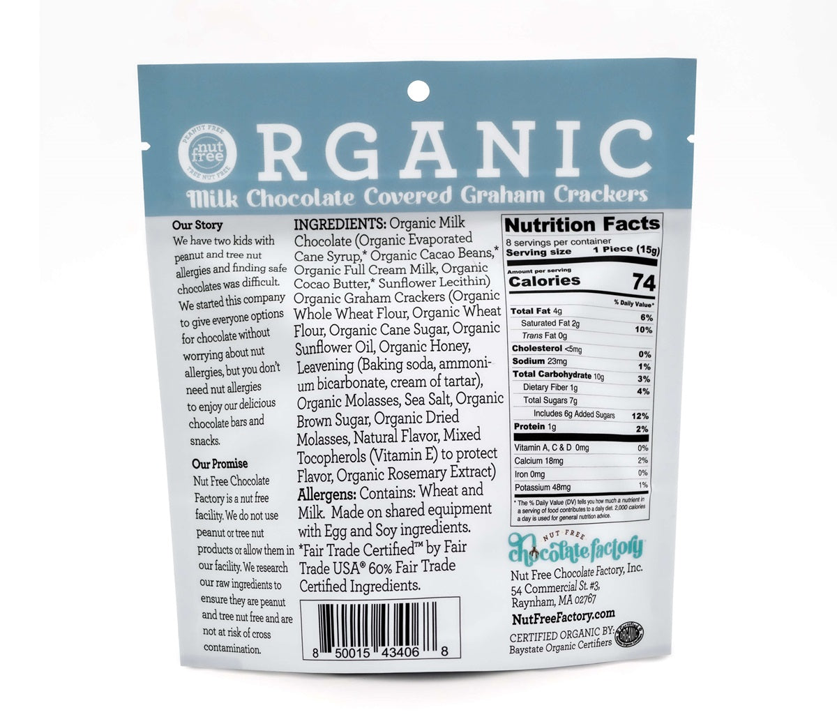 Organic Milk Chocolate Covered Graham Crackers