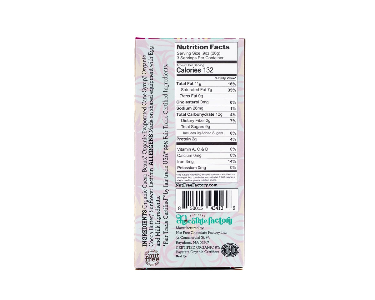 Organic Fair Trade Chocolate Bar