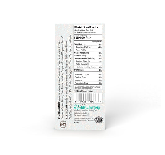 Organic Fair Trade Espresso Bean Bar