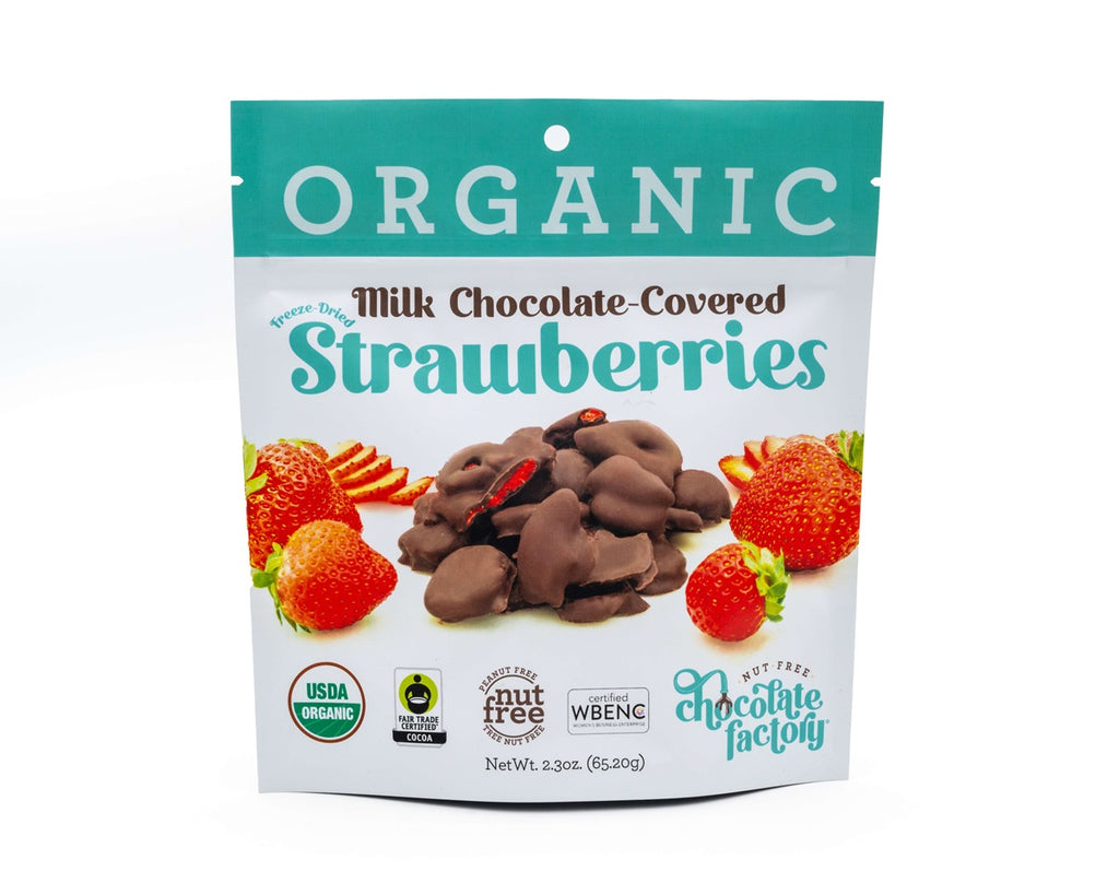 Fair Trade Organic Milk Chocolate Strawberries